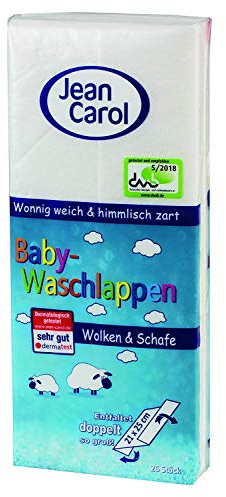 Jean Carol Baby-Waschlappen, Wolken und Schafe, 26 Stück