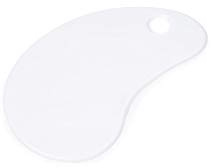 Fox Run Dough and Bowl Scraper, Curved, White