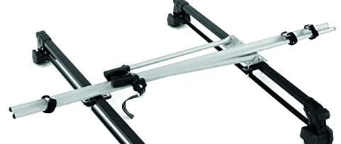 Peruzzo - Porte-vélo Toit Imola Alu Antivol - Léger et Solide - Système Antivol à Clé - Compatible Tous Types de Vélos - Aluminium Gris Arctique - Protection Cadre Caoutchouc - Sangles Testées 150kg