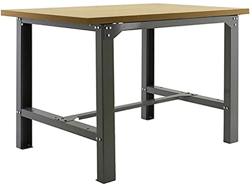 Simon Rack Banco de Trabajo Taller, Capacidad Carga 600 kg, 865x1200x750 mm, Mesa de Trabajo, Gris/Madera Mdf - BT6