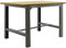 Simon Rack Banco de Trabajo Taller, Capacidad Carga 600 kg, 865x1200x750 mm, Mesa de Trabajo, Gris/Madera Mdf - BT6