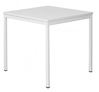 Schreibtisch Profi Besprechungstisch Büromöbel Verkaufstisch Computertisch 80x80cm 331010 lichtgrau, Gestell lichtgrau