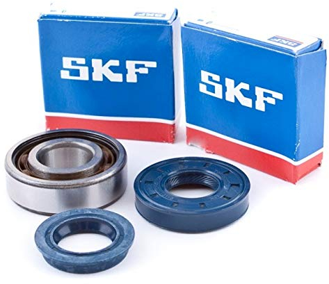 Kurbelwellenlager für Minarelli liegend, Hi-Quality (C4) / Polymer Käfig, inkl. Wellendichtringen (Corteco), 2 Stück