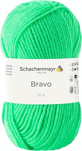 Schachenmayr Bravo 9801211-08233 neongrün Handstrickgarn, Häkelgarn
