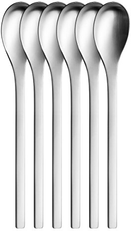 Puresigns ONE Extra Joghurtlöffel 18,6cm Edelstahl Matt Silber 6 Stück