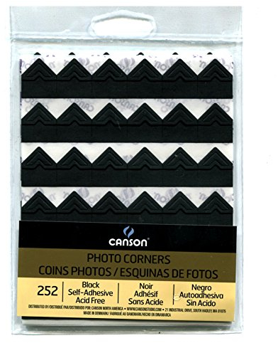 Autocollant coins de photo Black 252 Pack - 6 Pack Bundle