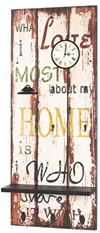 HAKU Memoboard Motiv, Vintage, MDF, Metall - Maße: B 40 cm x H 100 cm x T 14 cm, Style: Industrial