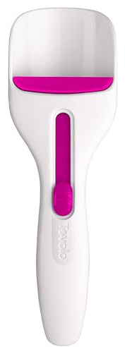 Tovolo Cupcake Scoop Batter Dispenser for Cupcakes Muffins Pancakes and Cookie Dough, Easy to Clean Batter Scoop Slide Dispenses Quicker for Even Size Baked Goods Kitchen Gadget, Fuchsia