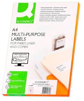 Q-Connect KF10659 etiketter vita