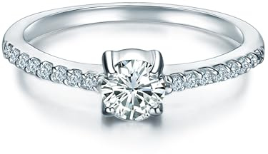 Trilani Solitario da Donna in Argento Sterling 925
