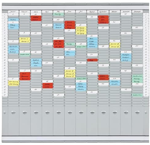 Franken PV-SET4-Peinture au bureau avec planning à fiches T Titres en allemand 81,9 78 x 12 cm - 2 35 pièces