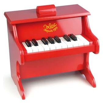 Vilac - Giocattolo prima infanzia, Pianoforte, colore: Rosso [Importato da Francia]