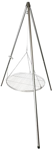 Dreibein Schwenkgrill Luxus mit 70 cm Edelstahlrost
