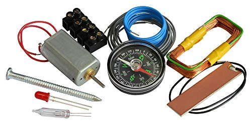 Kemo B172 Der Kleine Elektroniker. Einfacher Lehrbausatz für Anfänger ab 8 Jahren. Einfacher Stromkreis, Elektromagnetismus, Stromgenerator usw., Mittel