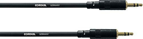 Cordial WW symmetric connecting cable jack, 3.5 mm, stereo gold/jack stereo gold, 3.5 mm length 3 black