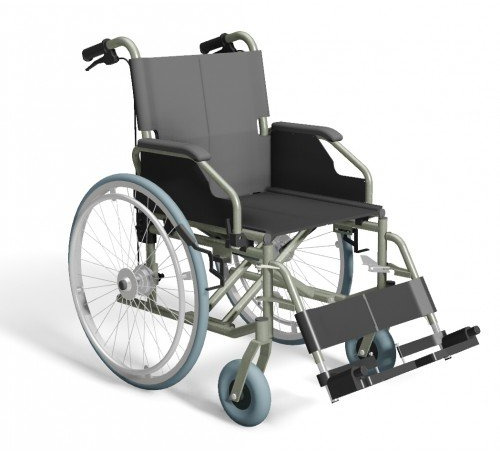 Trendmobil TMB-TB Rollstuhl mit Trommelbremse Faltrollstuhl Reiserollstuhl Pu-Bereifung Sitzbreite 42 cm