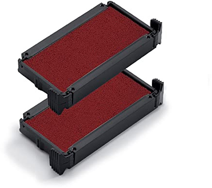 Trodat 1099898 Ersatzkissen 1099898 für Printy 4911, 4911 Typo, 4800, 4820, 4822, 4951 – Stempelfarbe rot, 2er-Pack