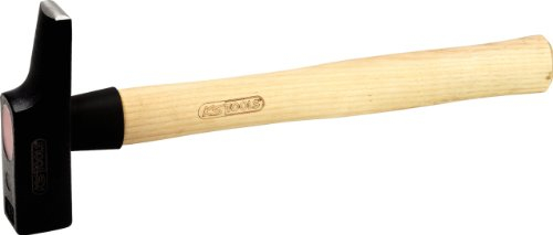 KS Tools 142.2045 Martillo de ebanista, mango de nogal americano, forma francesa, 500 g
