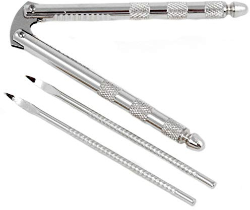 Chef Craft Classic Nut Cracker with Picks, 6.75 inch, Stainless Steel