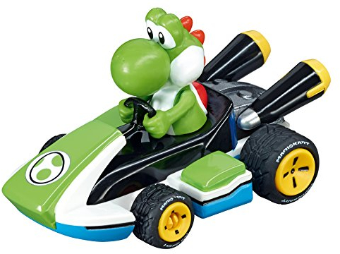 Carrera - 20064035 GO!!! Mario Kart - Yoshi I Rennbahnen und lizensierte Slotcars | bis zu 2 Spieler | Für Jungs und Mädchen ab 6 Jahren & Erwachsene
