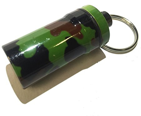 AllCachedUp Bison Tube Geocache Geocaching Waterproof Container with waterproof Log Sheet (Camo)