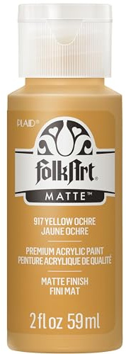 Folk Art Acrylic Paint in Assorted Colors (2 Ounce), K917 Yellow Ochre