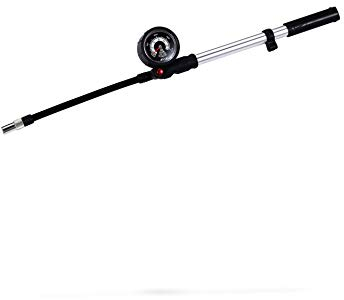BBB Cycling Dämpferpumpe AirShock Tragbare Mini-Pumpe für Fahrradfederung BMP-29, bis 405 psi Aluminium, Black/Silver