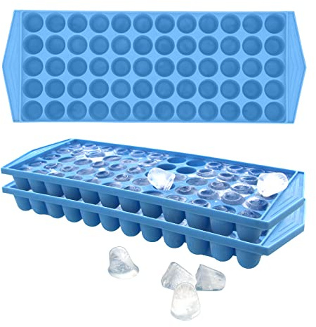 Arrow Mini Ice Cube Trays, 3pk - 60 Mini Spaces Per Tray - Easy to Use, Stackable & Flexible - Great for Sports Bottles, Blenders, Cocktails - BPA Free