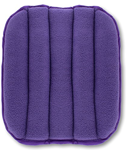 Zhu-Zhu Multiuse Heat Pad - Microwavable Lavender Wheat Bag - Purple Fleece Microwave Pack with Straps