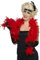 Smiffys Boa, 50g, Rot, Feder, 150cm Halloween