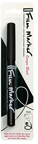 Jacquard Solarfast Film Pen for Drawing Negatives, Opaque Art Marker for Sun Printing on Transparency, Craft Supplies, Medium Point