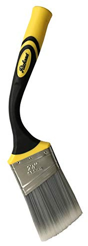 Richard 80833 Goose Neck Angular Paint Brush with Flexible Soft Grip Handle, 2-1/2