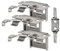 Victoria M. Standard Aluminium-Jalousie Ersatzteil-Set 1, 3 x Universalhalter inkl. Kindersicherung, Jalousien-Zubehör, Ersatzteile, aus Aluminium