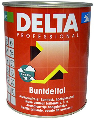 Delta Professional Buntdeltal Hochglanz Buntlack 750ml (RAL1021 Rapsgelb)