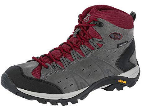 Brütting, Mount Bona High, Scarpe da Arrampicata Alta, Unisex - Adulto, Grigio Bordeaux, 43 EU