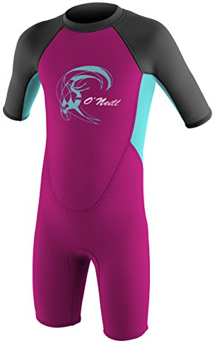 O'Neill Wetsuits Kinder Toddler Reactor Spring Neoprenanzug, Berry/Ltaqua/Graph, 1 Jahr
