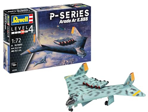 Revell Modellbau I AR555 (P-Series) I Bausatz I Maßstab 1:72 I 98 Teile I Bastelset ab 12 Jahren I Realistische Nachbildung I Präzises Flugzeugmodell, 03790, Molded Color