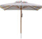 anndora® Sonnenschirm Gartenschirm 3 x 3 m eckig wasserabweisend - mit Winddach gestreift 7 Farben