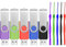 1Go Lot de 5 Clés USB 2.0 Pivotante Cle USB Mémoire Flash Couleur Mixt Clefs USB 1 Go Pendrive avec Cordes by FEBNISCTE