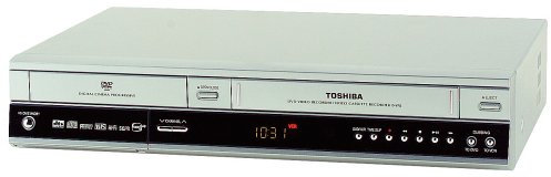Toshiba D-VR3SB - Registratore DVD e videoregistratore, combinazione di videoregistratore VHS, trasferimento nastri VHS su DVD