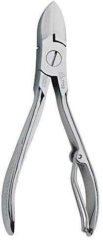 Erbe Solingen Nagelzange mit robuster Klappfeder 10cm - Schonende Pflege für starke Fuß- & Fingernägel - Nickelfrei & Antiallergen - Premium-Qualität Made in Germany - Langlebig & Zuverlässig