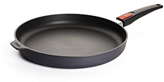 Woll Diamond Lite Flachpfanne, Ø 32 cm, 5 cm hoch, mit abnehmbarem Stiel - Geeignet für Ceran, Gas, Elektro, Halogen - nicht induktionsgeeignet, Aluminiumguss, Antihaft-Versiegelung, backofenfest