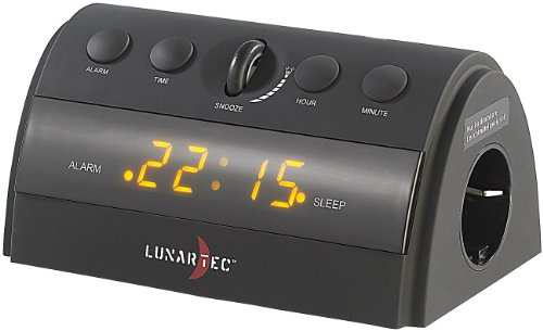 Lunartec Uhrenwecker: Licht-Wecker Sunrise mit Anschluss für die Nachttischlampe (Tageslichtwecker, Nachttischlampe mit Weckfunktion, Sonnenuntergang)