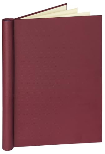 VELOFLEX 4944220 - Klemmbinder DIN A4, mit Leinenstruktur, Füllmenge max. 150 Blatt, Klemmmappe weinrot