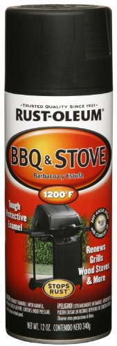 Rust-Oleum 249310 Automotive BBQ & Stove Spray Paint, 12 oz, BBQ Black