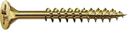 Spax CSK Woodscrews - Yellow - 6.0 x 100mm - Box of 100