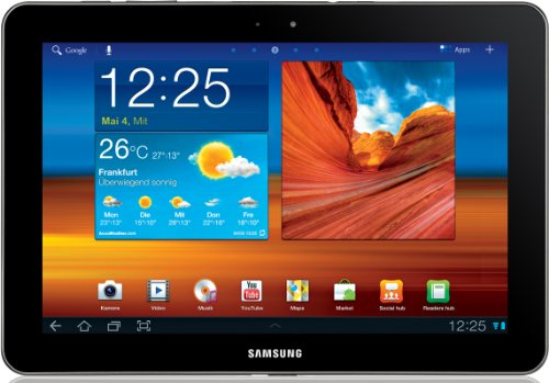 Samsung Galaxy Tab 10.1 (P7500) Tablet (25,6 cm (10,1 Zoll) Touchscreen, 3G, 3 MP Kamera, Android 3.1, 16 GB interner Speicher) schwarz