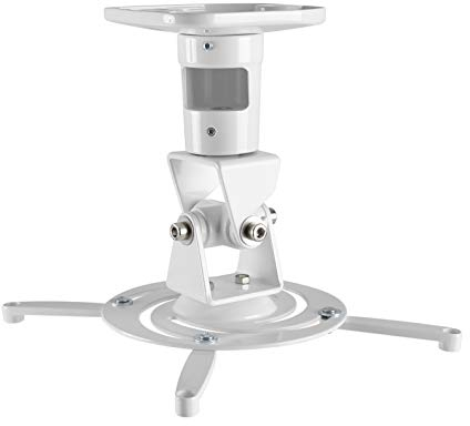 AMER MOUNTS Projector Mount - Universal Ceiling Bracket LCD DLP Tilt 360Degree Swivel up to 14KG - White