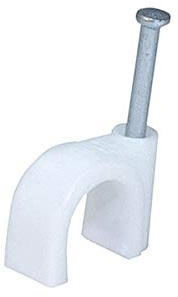 Monoprice Circle cable clips with steel nail, 10mm, 100pcs/Pack