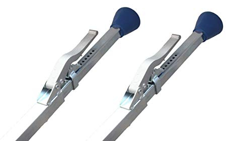 1 x Barre de serrage 4 pans carré/Barre de serrage/Pince poutres, 1,90 voitures – 2,8 m Classification, pieds en caoutchouc